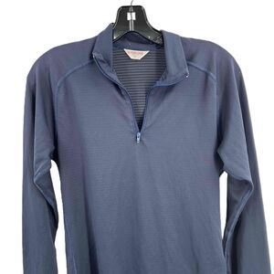 Pearl Izumi Blue X-Static Half Zip Long Sleeve Pullover Womens Medium